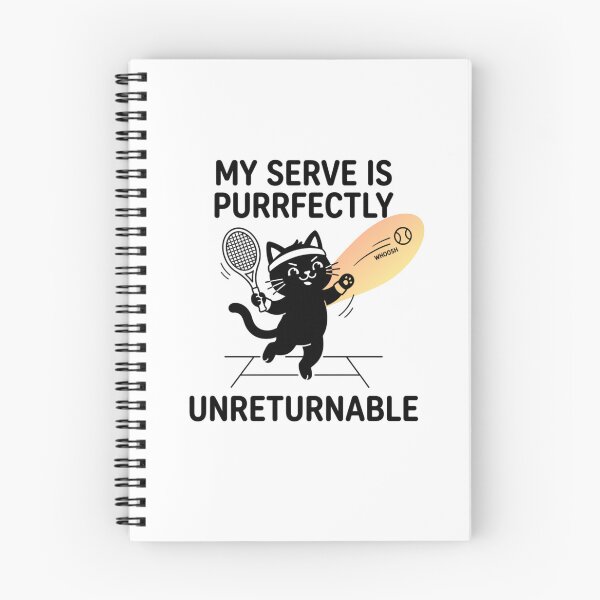 Item preview, Purrfectly Unreturnable - Tennis Design designed and sold by RunningWhiskers.