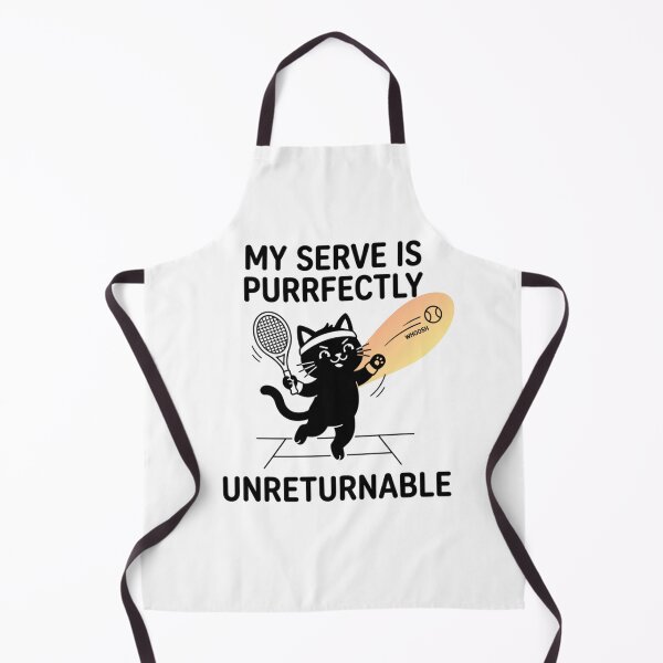 Item preview, Purrfectly Unreturnable - Tennis Design designed and sold by RunningWhiskers.