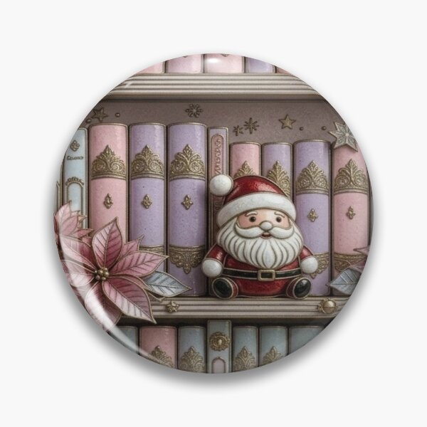 Item preview, Christmas Bookshelf with Santa Claus designed and sold by BriSher.