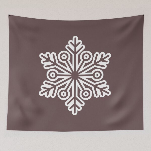 Item preview, Winter Snowflake Dark Rosewood Seamless Pattern Art designed and sold by ​Jyoti Digital Artist.
