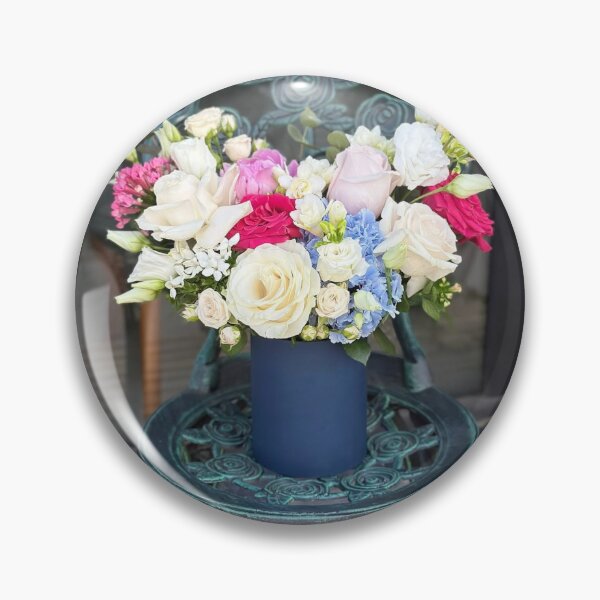Item preview, Royal Blue Hydrangea and Rose Bouquet  designed and sold by Ingr1d-M3deea.