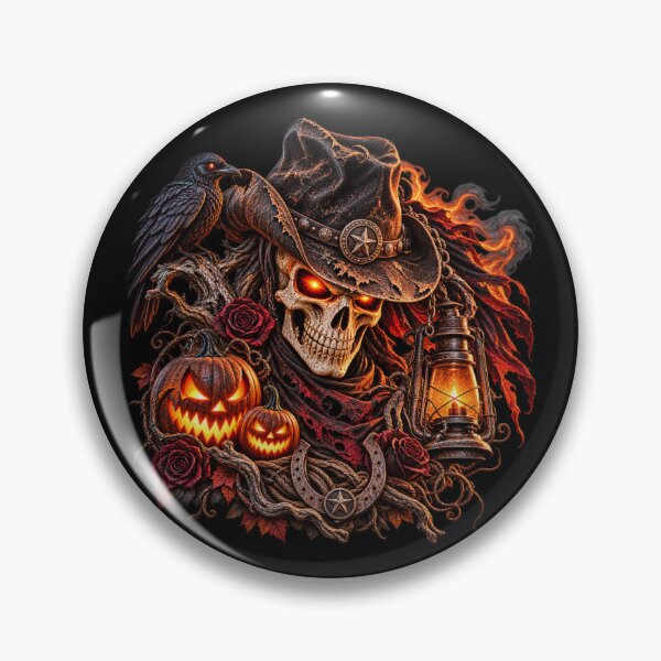 Item preview, Skeleton Cowboy – Dark Western Halloween designed and sold by  QuarterHorseArt by Just my Studio.