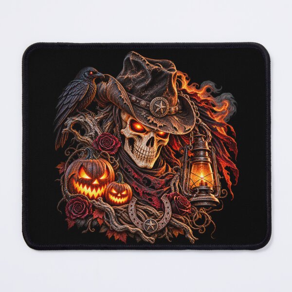 Item preview, Skeleton Cowboy – Dark Western Halloween designed and sold by QuarterHorseArt by Just my Studio.