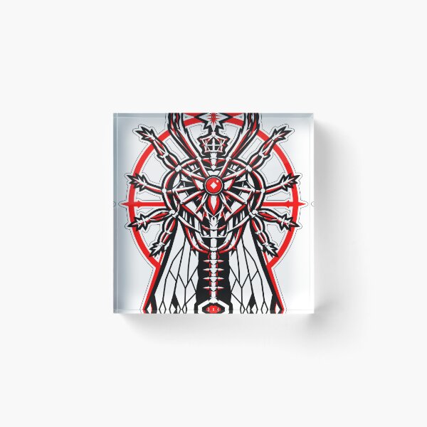 Item preview, BUG-FLY Dark Cyber Sigilism Geometric Insect Art designed and sold by jvrgraphs.