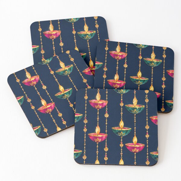 Item preview, Luxury Diwali Hanging Diya Pattern designed and sold by Paper&Palette.