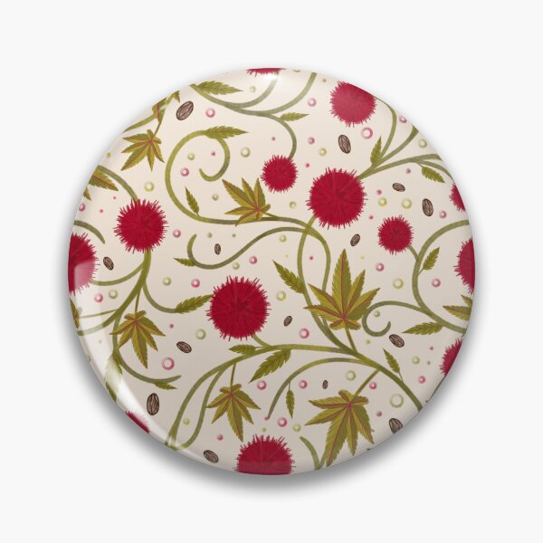 Item preview, Warm Cream Castor Bean Botanical designed and sold by Little Wimbly.