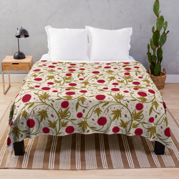 Item preview, Warm Cream Castor Bean Botanical designed and sold by Little Wimbly.