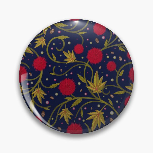 Item preview, Castor Bean Dark Botanical designed and sold by Little Wimbly.