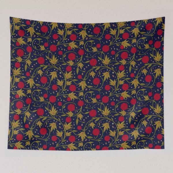 Item preview, Castor Bean Dark Botanical designed and sold by Little Wimbly.