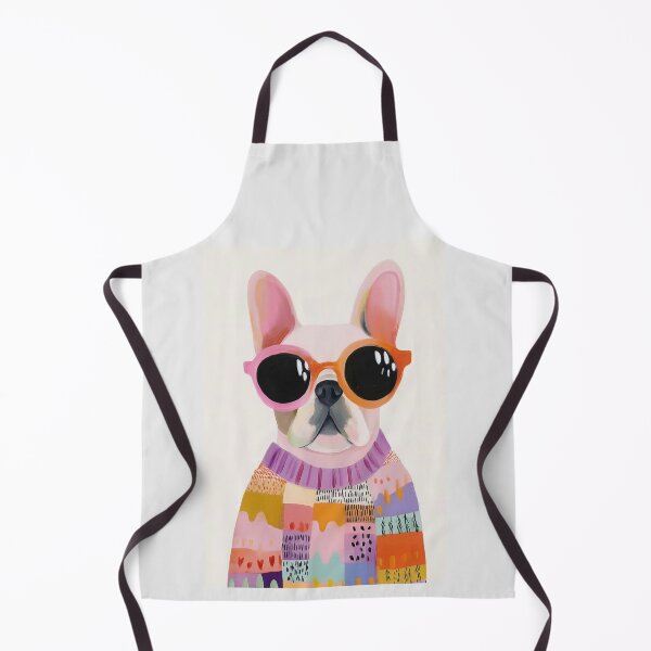 Item preview, Cute French Bulldog with Colorful Sunglasses – Fun Dog Art designed and sold by anemiche.