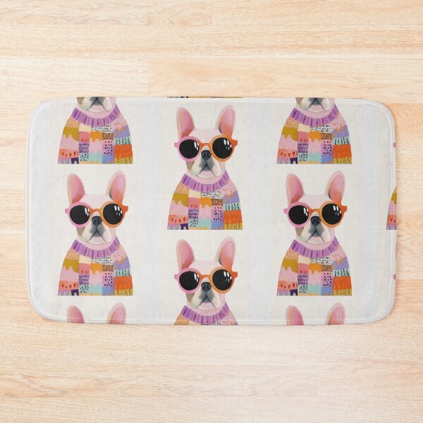 Item preview, Cute French Bulldog with Colorful Sunglasses – Fun Dog Art designed and sold by anemiche.