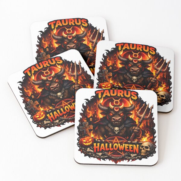 Item preview, Taurus Halloween Demon Bull Inferno designed and sold by Zodiac Celestial Art.
