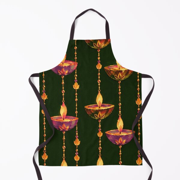 Item preview, Luxury Diwali Hanging Diya Pattern designed and sold by Paper&Palette.