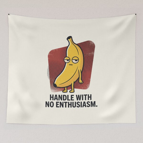 Item preview, Sarcastic Banana Introvert Humor Retro Cartoon designed and sold by SplashTastic.