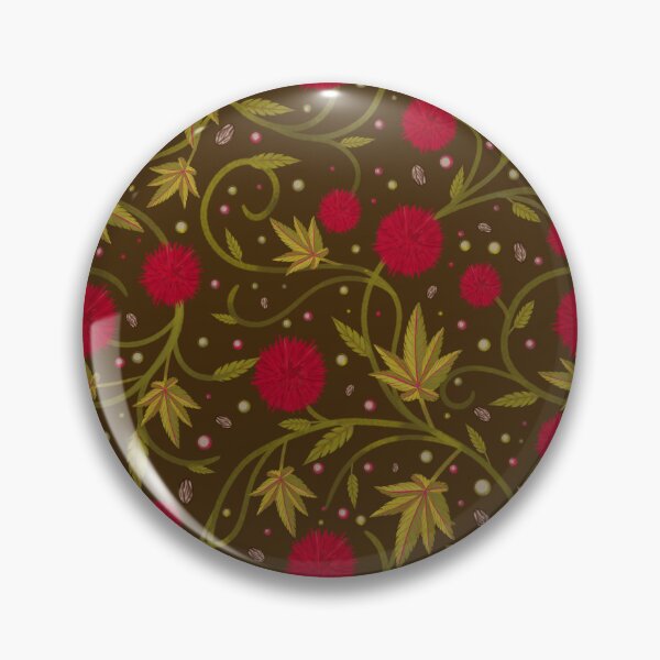 Item preview, Dark Brown Castor Bean Botanical designed and sold by Little Wimbly.