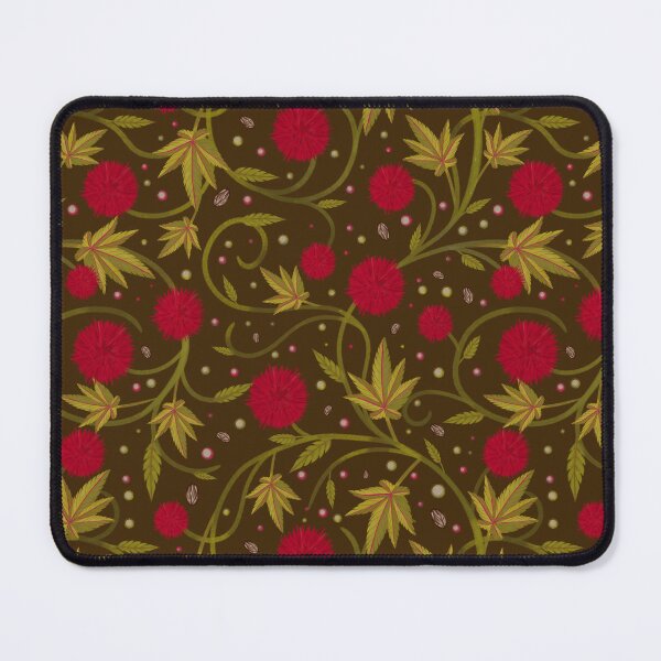 Item preview, Dark Brown Castor Bean Botanical designed and sold by Little Wimbly.