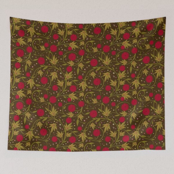 Item preview, Dark Brown Castor Bean Botanical designed and sold by Little Wimbly.