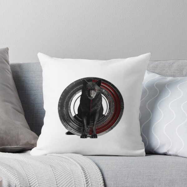 Item preview, Red-Eyed Black Wolf in Portal - Surreal Gothic Design designed and sold by Audra-studio.