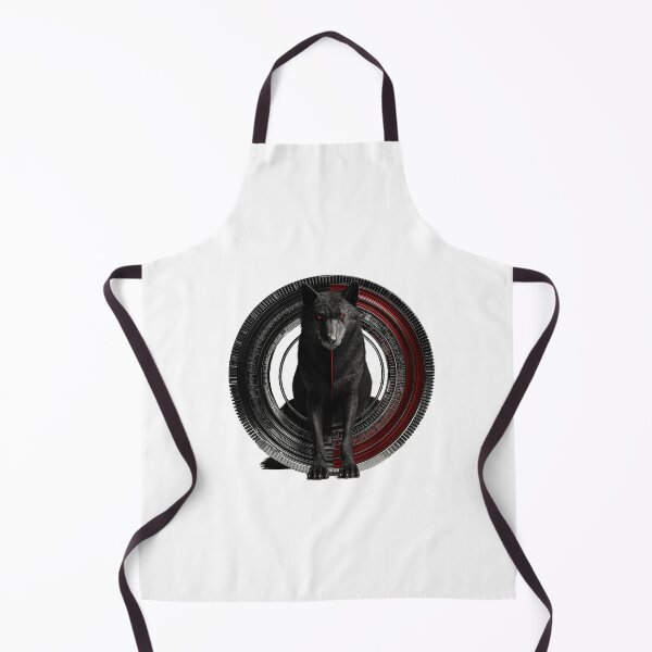 Item preview, Red-Eyed Black Wolf in Portal - Surreal Gothic Design designed and sold by Audra-studio.