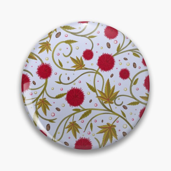 Item preview, Periwinkle Castor Bean Botanical designed and sold by Little Wimbly.