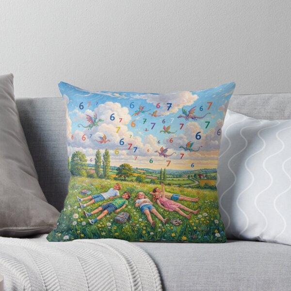 Item preview, Children Looking At Dragons And 6 7 Meme designed and sold by Home Decor Art.
