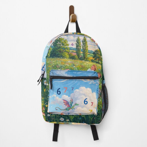 Item preview, Children Looking At Dragons And 6 7 Meme designed and sold by Home Decor Art.