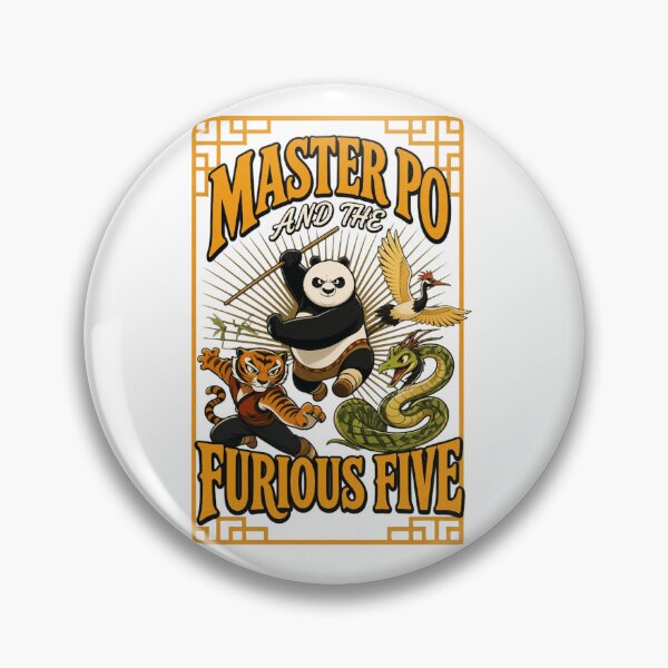 Item preview, Master Panda Furious Five Classic designed and sold by NOELMEDINA.
