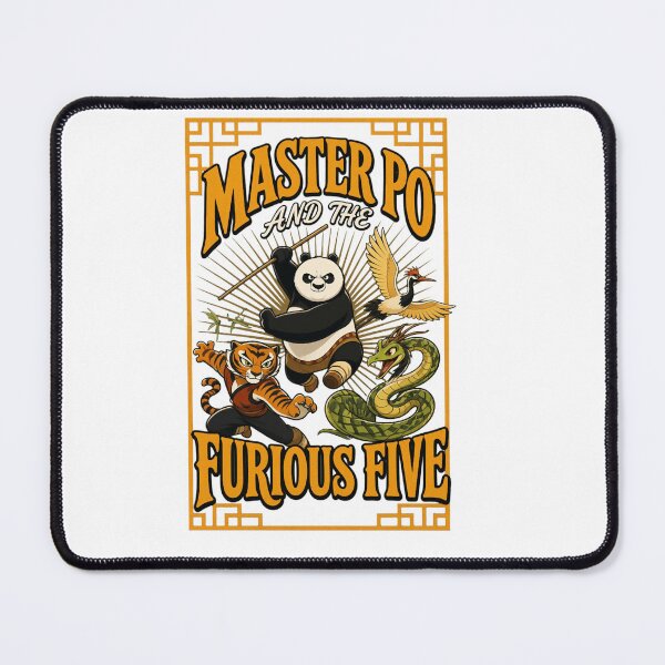 Item preview, Master Panda Furious Five Classic designed and sold by NOELMEDINA.