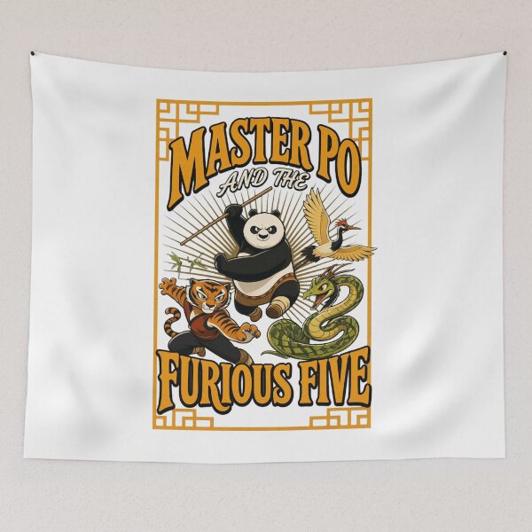 Item preview, Master Panda Furious Five Classic designed and sold by NOELMEDINA.