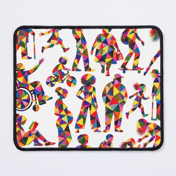 Item preview, Geometric people pattern designed and sold by designbywhacky.