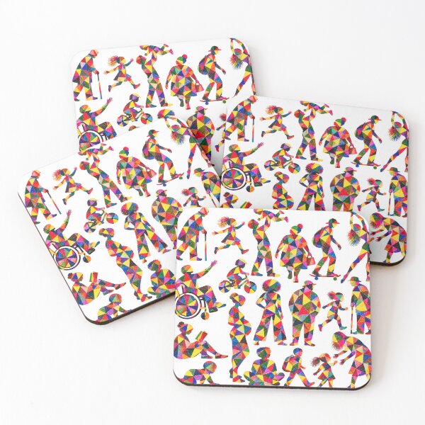 Item preview, Geometric people pattern designed and sold by designbywhacky.