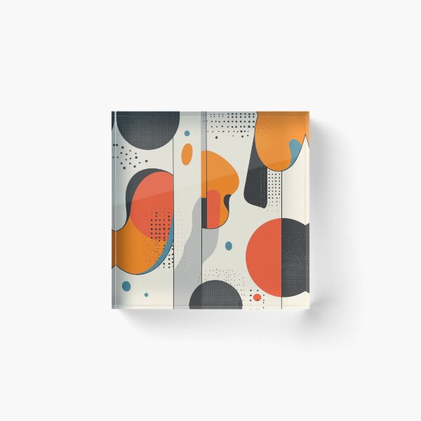 Item preview, Mid-Century Line Art Modern Abstract - Retro Polka Dot - Pop Art Pattern designed and sold by GrinGalore.