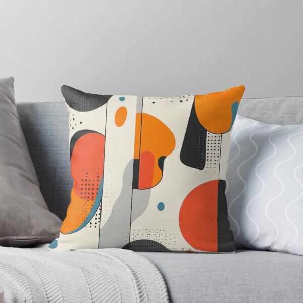 Item preview, Mid-Century Line Art Modern Abstract - Retro Polka Dot - Pop Art Pattern designed and sold by GrinGalore.