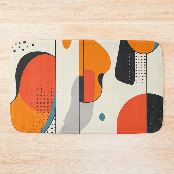 Item preview, Mid-Century Line Art Modern Abstract - Retro Polka Dot - Pop Art Pattern designed and sold by GrinGalore.