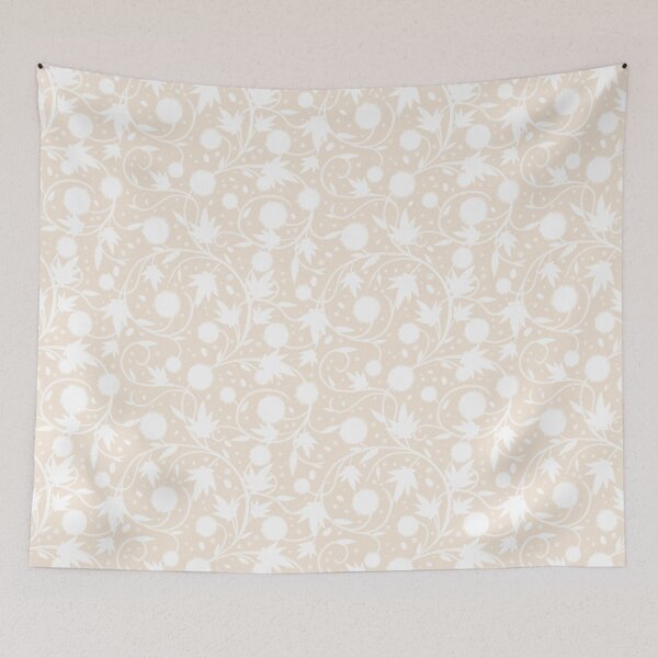 Item preview, Soft Cream Castor Bean Botanical designed and sold by Little Wimbly.