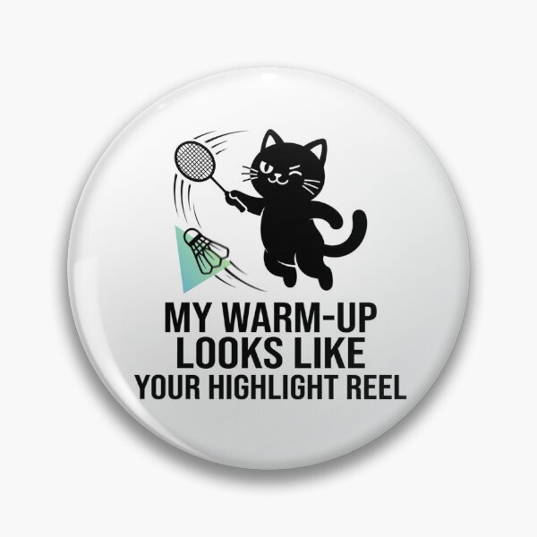 Item preview, Badminton Boss - Cat Design designed and sold by RunningWhiskers.