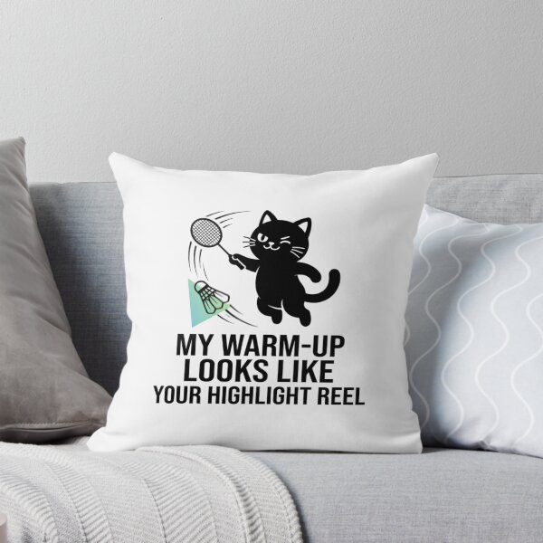Artikelvorschau, Badminton Boss – Katzendesign entworfen und verkauft von RunningWhiskers.