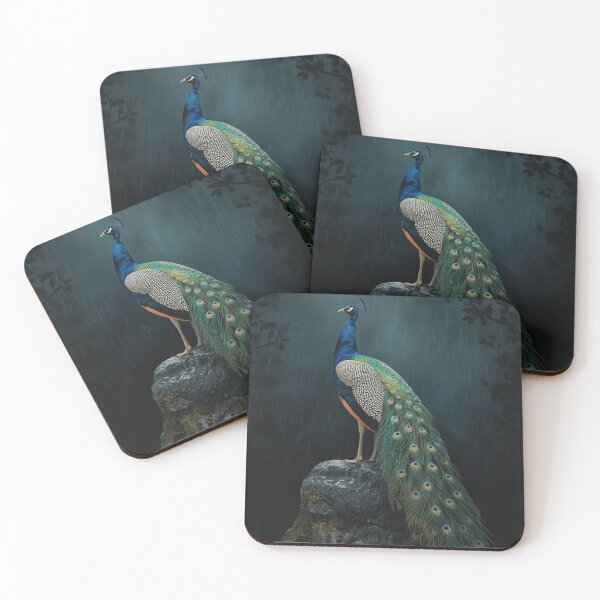 Item preview, The Rain King | Indian Peacock Monsoon Wildlife Wall Art designed and sold by VeloraNature.