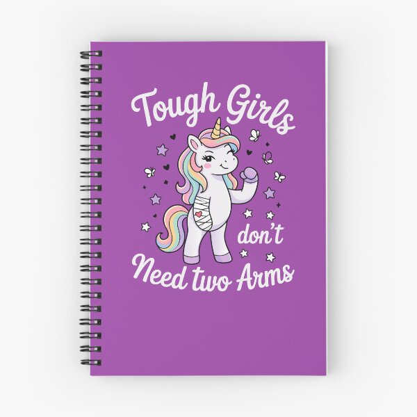 Item preview, Tough Girls Dont Need Two Arms Unicorn Hero  designed and sold by Colorfulman.