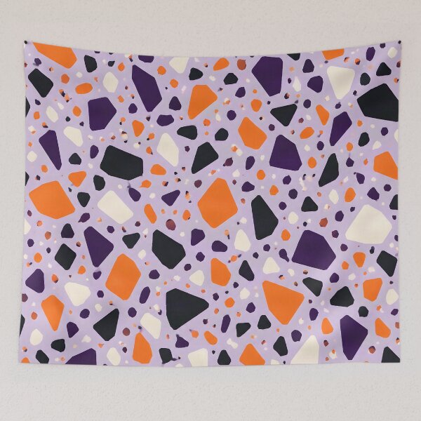 Item preview, Spooky Chic: Halloween Terrazzo Pattern designed and sold by Hashola Designs.