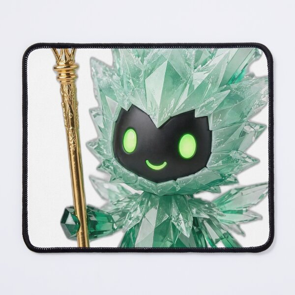 Item preview, Emerald Crystal Imp — Cute Green Gem Creature Art designed and sold by GemCreaturesCo.
