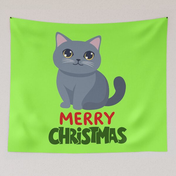 Item preview, Cute British Shorthair Merry Christmas Holiday Art designed and sold by stormk10.