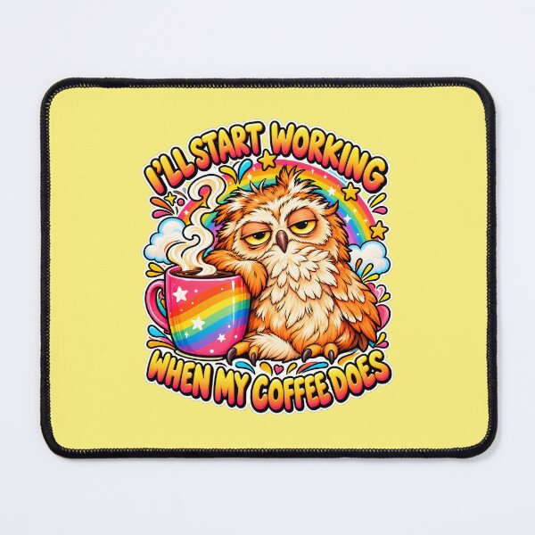 Item preview, Funny Owl Coffee Humor | Caffeine Lover Quote | Sarcastic Work designed and sold by Aesthetic-Avenue.