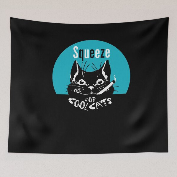 Item preview, Vintage Late 70s Retro Squeeze Style Cool For Cats British Punk Rock New Wave Graphic Oversized designed and sold by circliqueart.