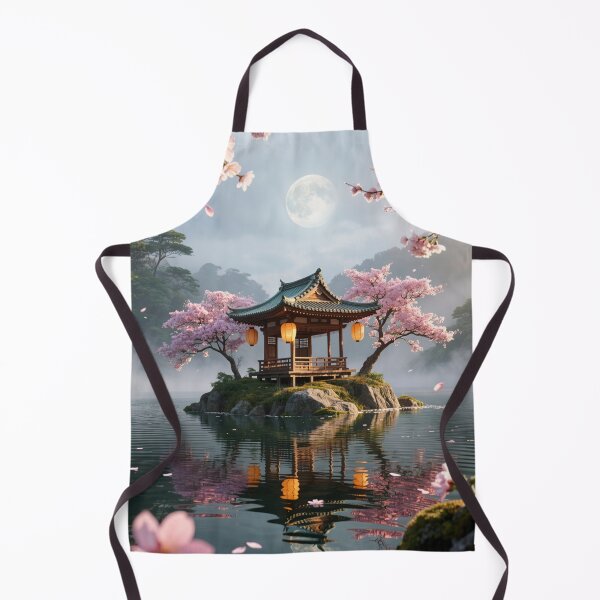 Item preview, Sakura Pavilion Reflections - Temple by the Water designed and sold by nhk999.