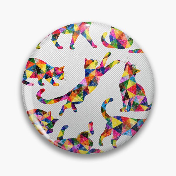 Aperçu de l'œuvre Motif de chat géométrique créée et vendue par designbywhacky.