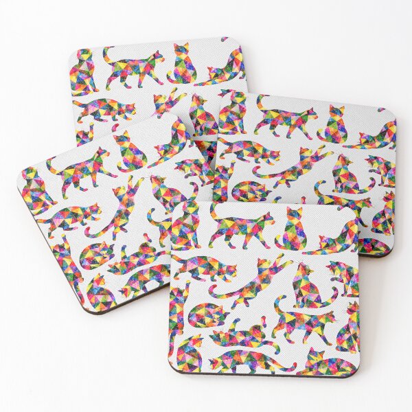 Item preview, Geometrci cat pattern designed and sold by designbywhacky.