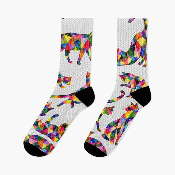 Item preview, Geometrci cat pattern designed and sold by designbywhacky.