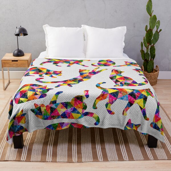 Item preview, Geometrci cat pattern designed and sold by designbywhacky.