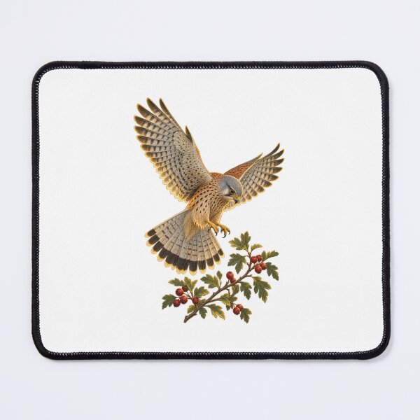 Item preview, Kestrel Bird | Vintage Bird of Prey Hedgerow Art | Birdwatcher Gift designed and sold by Brackenlume Studio.